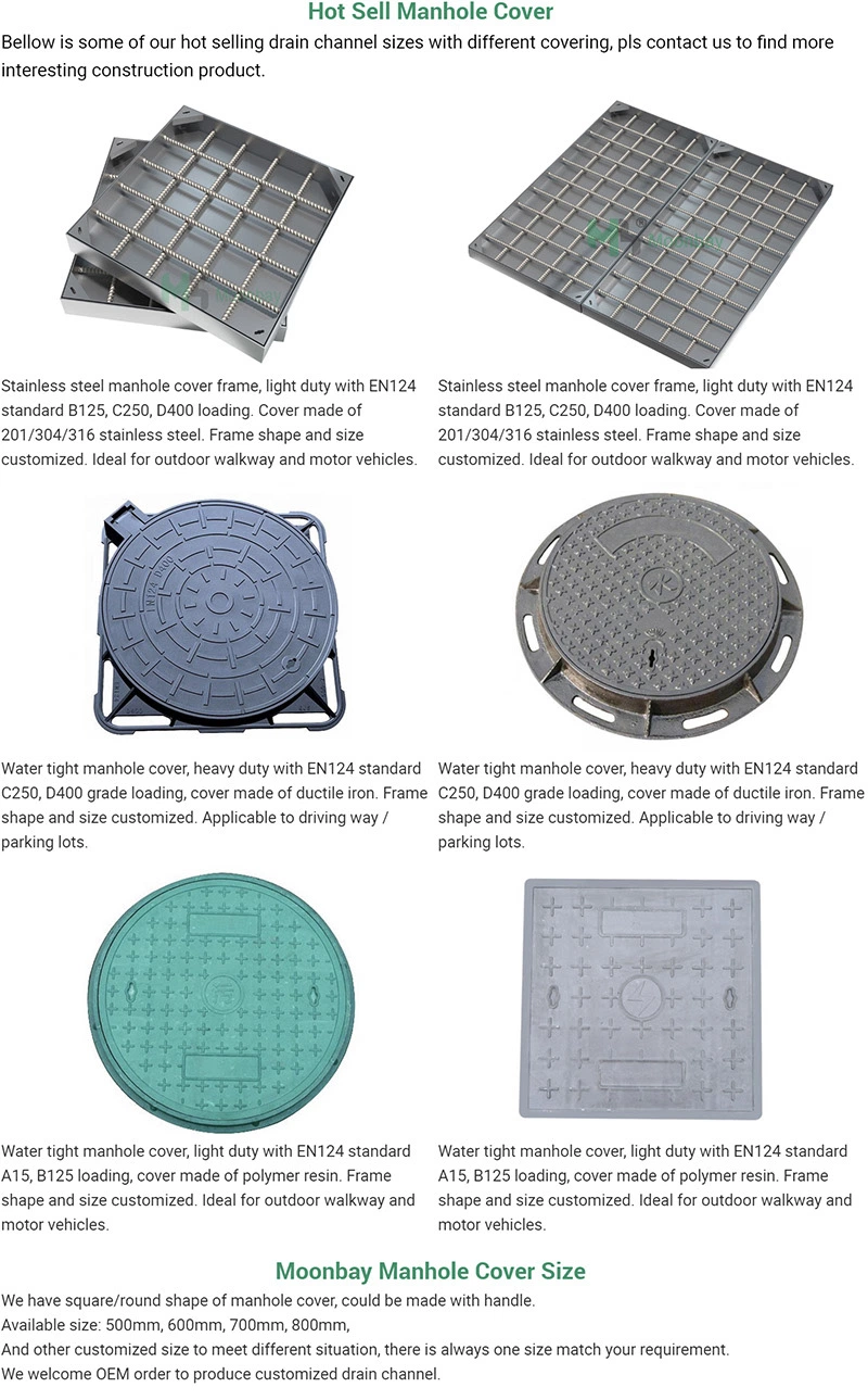 Lockable Stainless Steel Manhole Cover Suppliers Rectangle Manhole Cover for Outdoor